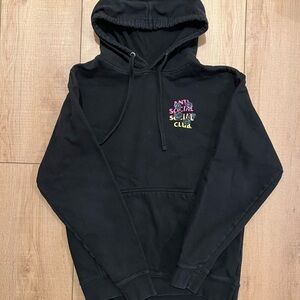 Anti Social Social Club Black Textured Hoodie